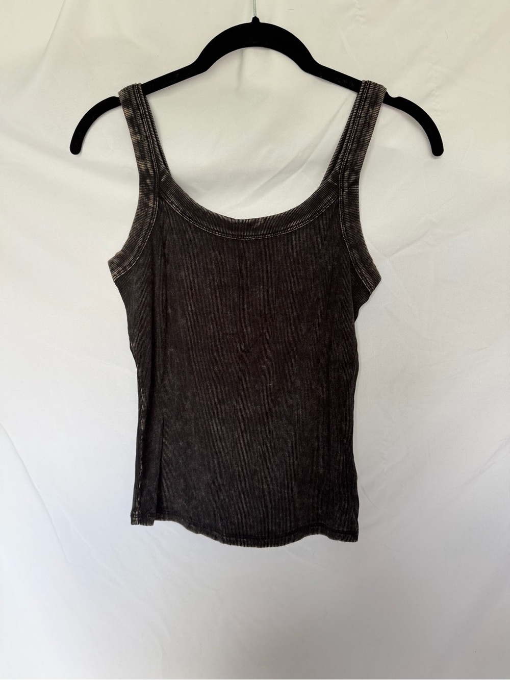 wild fable Black Mineral-Wash Scoop Tank Top